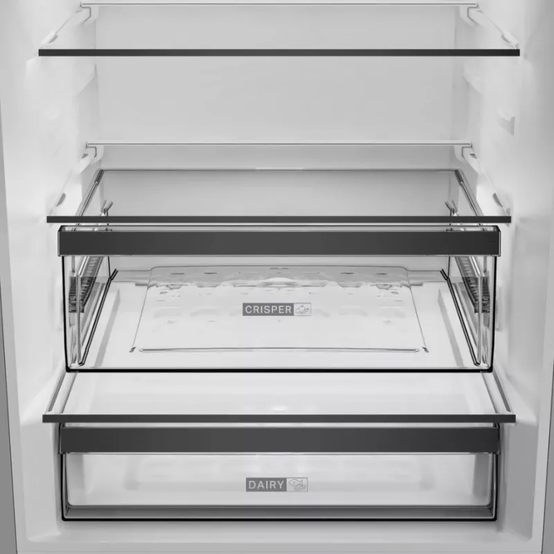 Whirlpool WHK2 6493 X4E frigorífico combinado com congelador em baixo, 490 l, No Frost, classe energética E, aço inoxidável