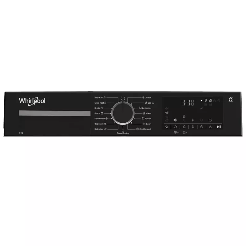 Máquina de secar por bomba de calor Whirlpool WPS D8 WBS EE 8 kg de carga frontal Branco