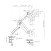 White Shark AKHENATEN I GMS-3209 Suporte para monitor, 1 monitor