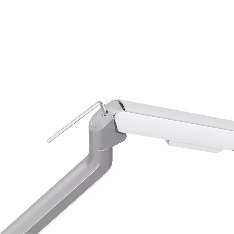 Suporte para dois monitores White Shark AKHENATEN-II GMS-3212 – mola a gás, fixação por grampo/por furo na mesa, 17-32
