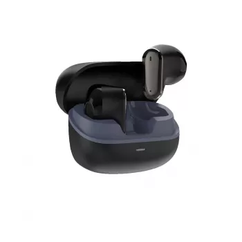 Auscultadores True Wireless Bluetooth 5.1 In-Ear White Shark BLAZE-B GEB-TWS-201 com estojo de carregamento, proteção à água IPX4, controlo tátil, Preto