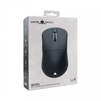 Rato de gaming sem fios White Shark BORS-B WGM-5021, 12000 DPI, 2.4GHz, RGB, preto