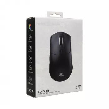 White Shark CADOR-B WGM-5020 Rato Gaming RGB com fio, preto