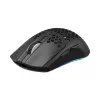 Rato ótico de gaming White Shark CADOR WGM-5020 com estrutura de favo de mel preta