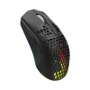 Rato ótico de gaming White Shark CADOR WGM-5020 com estrutura de favo de mel preta