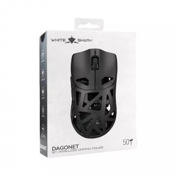 White Shark DAGONET-2 WGM-5019 Rato gaming sem fios, 24000 DPI, preto