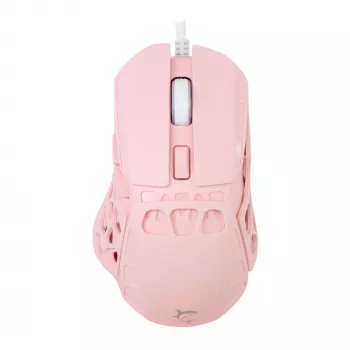 Rato gaming com fio White Shark ECTOR-P GM-5016, 6400 DPI, rosa