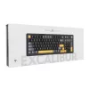 Teclado gaming mecânico White Shark EXCALIBUR-B TKL, KTT Wine Red Linear Hot-Swap, RGB por tecla, preto
