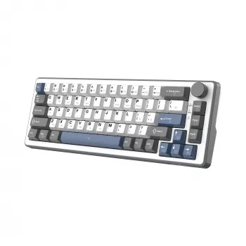 Teclado mecânico White Shark EXCALIBUR M (GK-009251) com switches Outemu Blue, iluminação RGB, layout US, branco