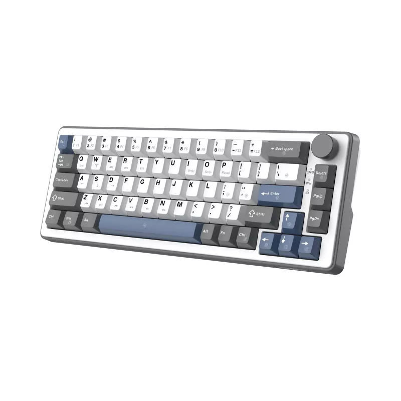 Teclado mecânico White Shark EXCALIBUR M (GK-009251) com switches Outemu Blue, iluminação RGB, layout US, branco