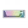 Teclado mecânico White Shark EXCALIBUR M (GK-009251) com switches Outemu Blue, iluminação RGB, layout US, branco