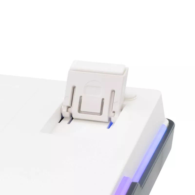 Teclado gaming mecânico White Shark EXCALIBUR-W, layout 75%, KTT Wine Red Hot-Swap, RGB por tecla, com fios, branco