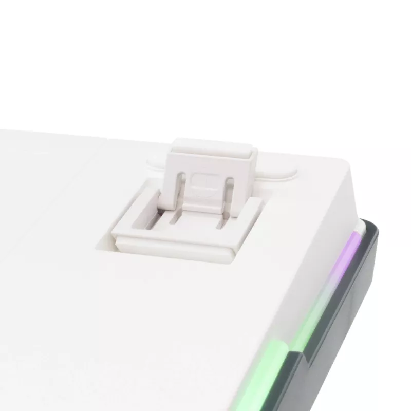 Teclado gaming mecânico White Shark EXCALIBUR-W, layout 75%, KTT Wine Red Hot-Swap, RGB por tecla, com fios, branco