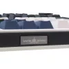 Teclado gaming mecânico White Shark EXCALIBUR-W, layout 75%, KTT Wine Red Hot-Swap, RGB por tecla, com fios, branco