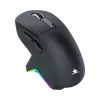 White Shark GAWAIN-B Rato gaming sem fios, 12000 DPI, 500 mAh, 56 g, preto