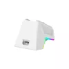 White Shark GAWAIN-W Rato gaming sem fios – 12000 DPI, bateria de 500mAh, 56g, branco