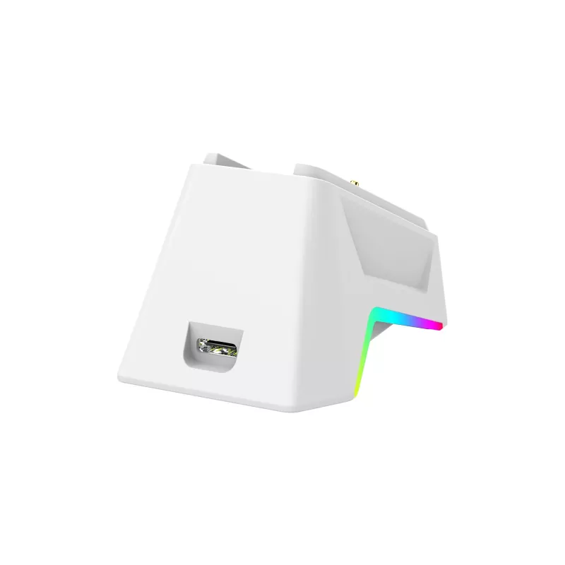 White Shark GAWAIN-W Rato gaming sem fios – 12000 DPI, bateria de 500mAh, 56g, branco