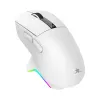 White Shark GAWAIN-W Rato gaming sem fios – 12000 DPI, bateria de 500mAh, 56g, branco