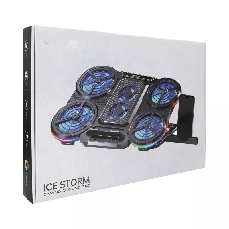White Shark ICE STORM GCP-6 Base de arrefecimento para portátil