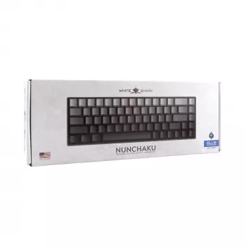 White Shark Nunchaku Teclado gaming mecânico TKL, cinzento, switch Outemu Blue, RGB hot-swap, com fio USB