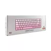 Teclado gaming mecânico White Shark NUNCHAKU-P-US-RED.SW TKL - 87 teclas, switches Outemu Red, iluminação RGB, rosa