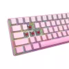 Teclado gaming mecânico White Shark NUNCHAKU-P-US-RED.SW TKL - 87 teclas, switches Outemu Red, iluminação RGB, rosa