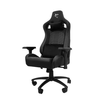 Cadeira gaming White Shark PHOENIX Gaming Chair Black – cadeira ergonómica em pele PU com encosto ajustável, elevador a gás classe 4, capacidade de carga 120 kg