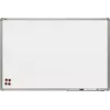Quadro branco superfície lacada 120x90cm armação de alumínio