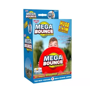 Wicked Vision Mega Bounce Junior bola saltitante insuflável (50 cm, arco-íris) com bomba manual