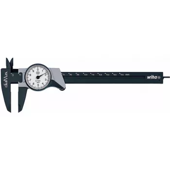 Wiha 411 210 paquímetro analógico 150 mm aço inoxidável (4112102)