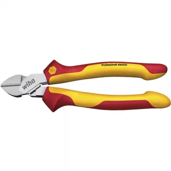 Wiha 43458 Professional electric Alicate de corte diagonal 160 mm, DynamicJoint, vermelho/amarelo