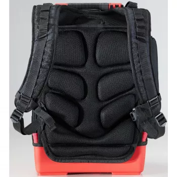 Wiha 45528 conjunto de mochila de ferramentas para eletricista, 28 peças, 385 x 260 x 530 mm, preto/vermelho