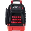 Wiha 45528 conjunto de mochila de ferramentas para eletricista, 28 peças, 385 x 260 x 530 mm, preto/vermelho