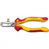Alicate de descarnar elétrico profissional Wiha, até 10 mm², 160 mm, vermelho/amarelo (Z55016006SB)