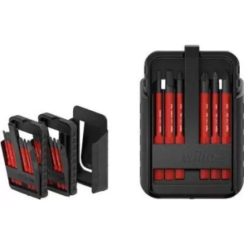 Conjunto de chaves de fendas com lâminas intercambiáveis VDE Wiha 12 peças slimBit electric SB2831B951