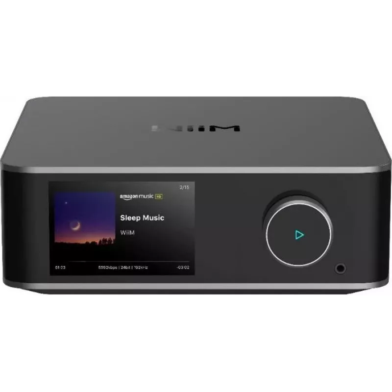 WiiM Ultra Dark Grey - Streamer de música Hi-Res e leitor de áudio de rede com pré-amplificador, HDMI ARC, Phono MM