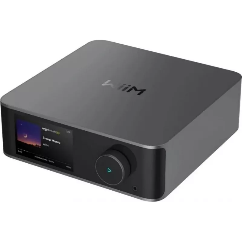 WiiM Ultra Dark Grey - Streamer de música Hi-Res e leitor de áudio de rede com pré-amplificador, HDMI ARC, Phono MM