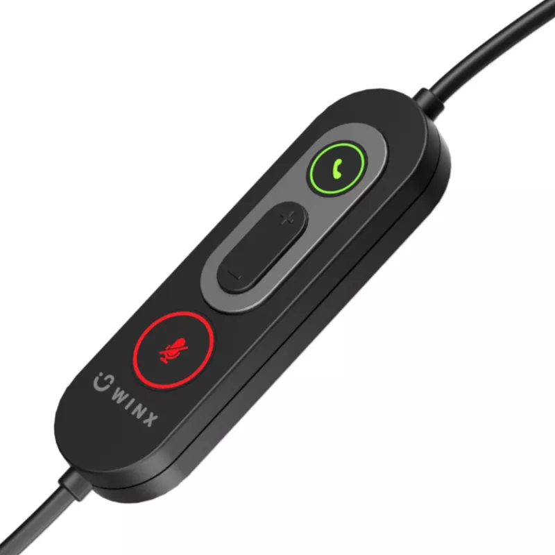 WINX CALL Pro 2 Mono AI Noise Cancelling Auscultadores com microfone