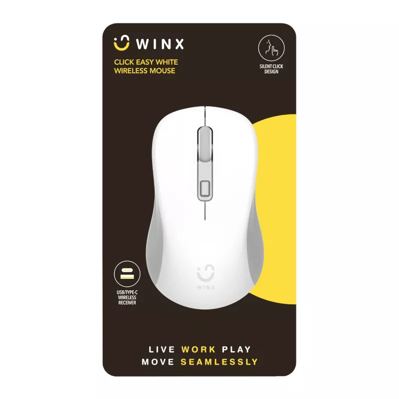 WINX CLICK Rato sem fios Easy 1600DPI 2.4GHz - Branco