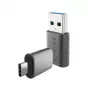 Conjunto de adaptadores WINX LINK Simple Type-C e USB – ficha USB-C para conector fêmea USB-A e ficha USB-A para conector fêmea USB-C, USB 2.0, 480 Mbit/s, cinzento espacial