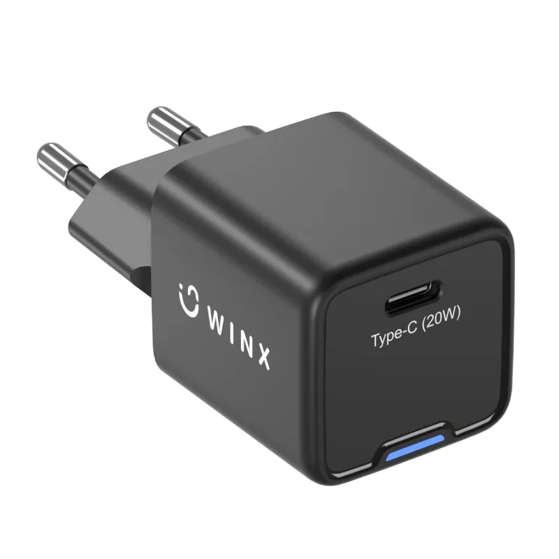 Carregador de parede WINX POWER Essential Type-C 20W GaN - branco