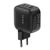 Carregador de parede WINX POWER Max 65W GaN - 2x USB-C PD, 1x USB-A QC, preto