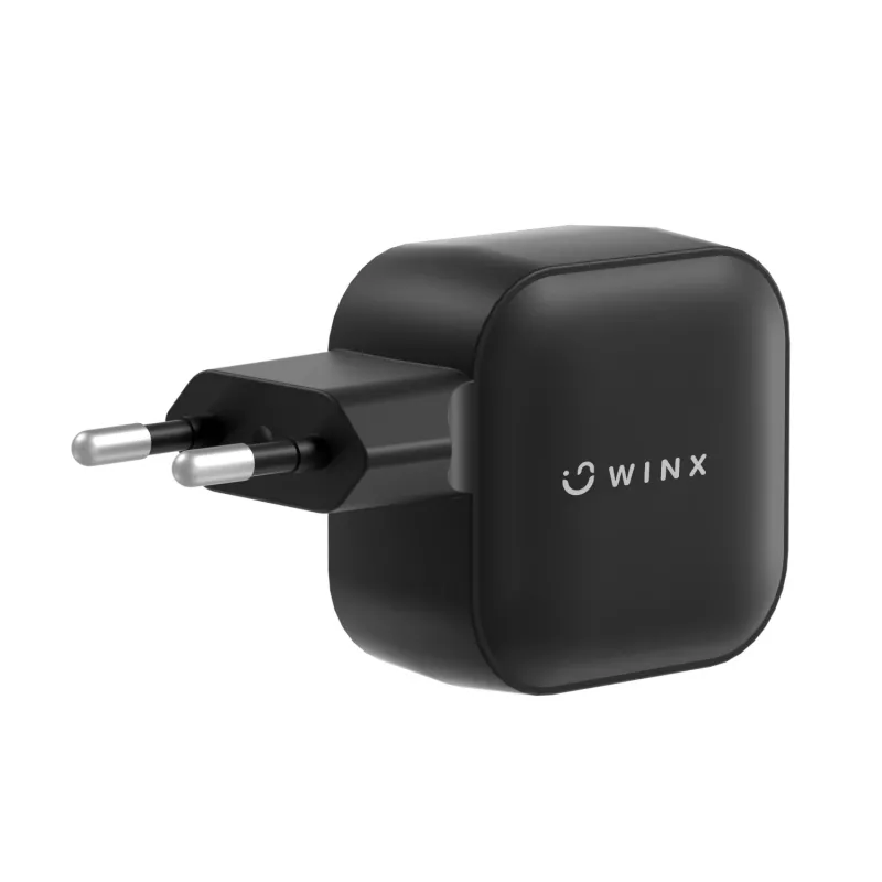 WINX POWER More Fonte de alimentação GaN 35W - duplo USB-C e USB-A, PD 3.0 PPS, branco