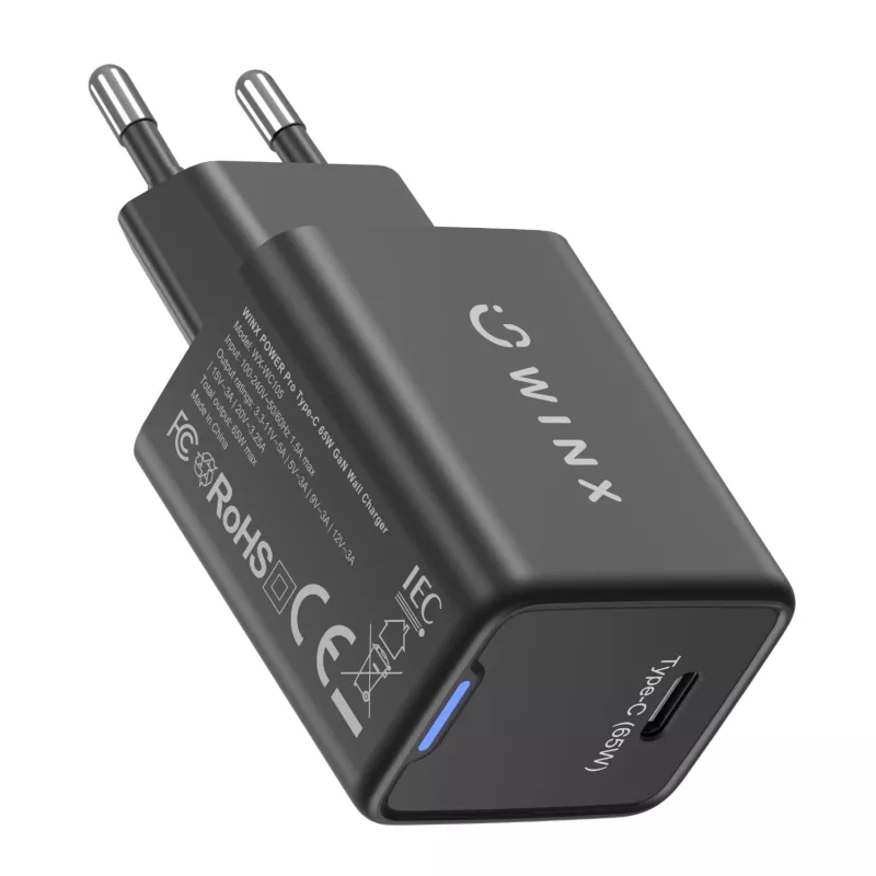 WINX POWER Pro Fonte de alimentação Type-C 65W GaN