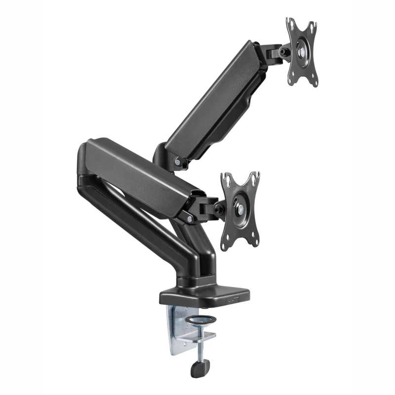 Suporte de monitor duplo WINX RISE Pro Dual Full Motion - braço de secretária com mola a gás para 2 ecrãs 17