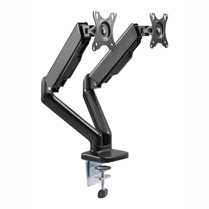 Suporte de monitor duplo WINX RISE Pro Dual Full Motion - braço de secretária com mola a gás para 2 ecrãs 17