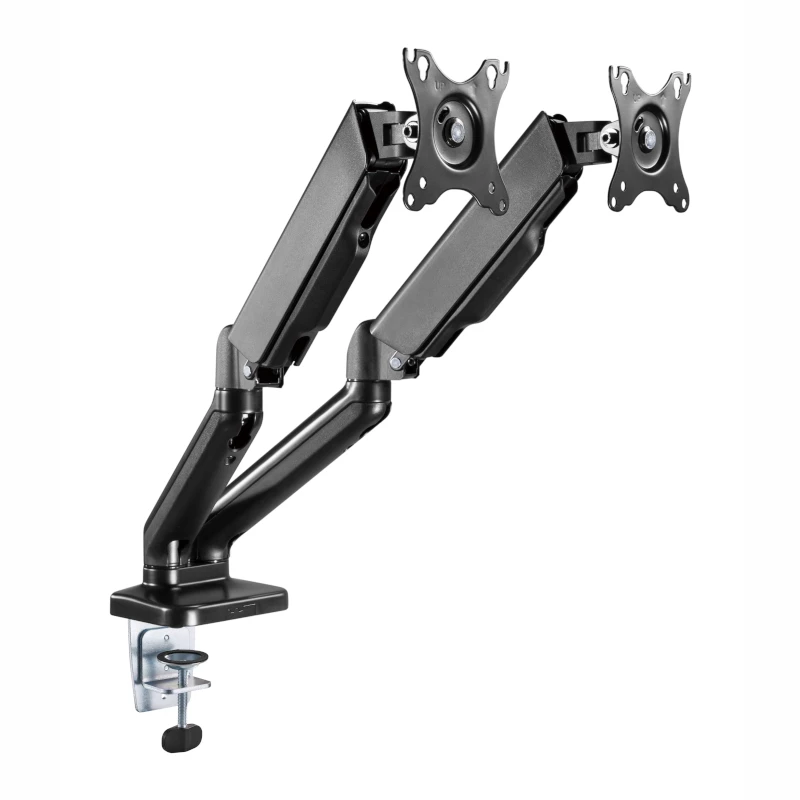 Suporte de monitor duplo WINX RISE Pro Dual Full Motion - braço de secretária com mola a gás para 2 ecrãs 17