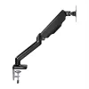 Braço de monitor totalmente articulado WINX RISE Pro - suporte de secretária individual 17-32 polegadas com mola a gás, VESA 75/100, grampo C e passagem, preto