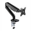 Braço de monitor totalmente articulado WINX RISE Pro - suporte de secretária individual 17-32 polegadas com mola a gás, VESA 75/100, grampo C e passagem, preto