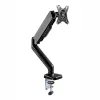 Braço de monitor totalmente articulado WINX RISE Pro - suporte de secretária individual 17-32 polegadas com mola a gás, VESA 75/100, grampo C e passagem, preto